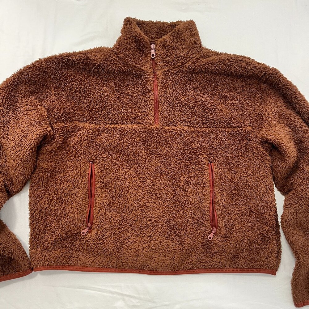 GIRLFRIEND COLLECTIVE Half-Zip Fleece - Small - Color: Teddy